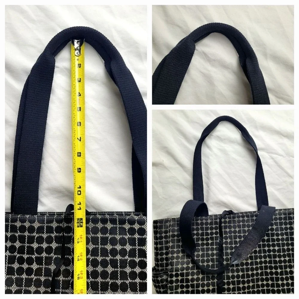 Kate Spade Dot Noel Black Canvas Large Tote Diaper Bag, and more